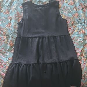 Elegant Black Sleeveless Kids Dress